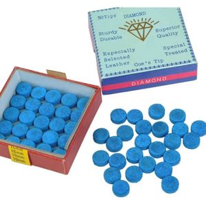 Alomejor 100Pcs Billard Cue Conseils Durable Embouts de Queues Billard Cue Astuces Billard Cue Tip Conseils de Remplacement en Plastique pour Queues de Billard et Snooker