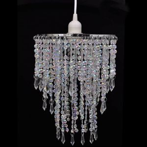 LUSTRE ET SUSPENSION vidaXL Lustre suspendu en cristal 22,5 x 30,5 cm