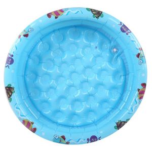 PATAUGEOIRE YOSOO Piscine pour bébé Piscine extérieure intérieure de bébé de piscine gonflable ronde de jeu d'eau d'enfants bleu(90 cm /