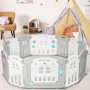 Parc Bebe Plastique 14 Panneaux Cdiscount