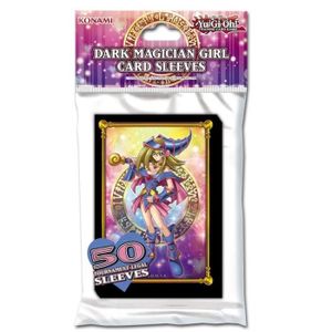 CARTE A COLLECTIONNER Protège-cartes Yu-Gi-Oh! - KONAMI - Magicienne des ténèbres - Blanc - Accessoire