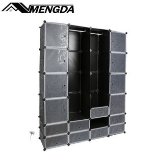 ARMOIRE DE CHAMBRE MENGDA Armoire Plastique Cubes de Stockage Modulai