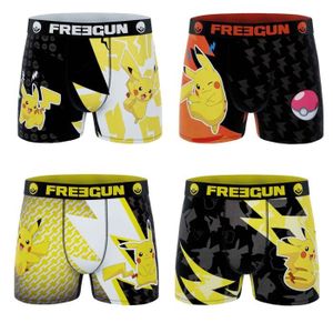 BOXER - SHORTY Freegun - Lot de 4 Boxers Garçon Pokemon Pikachu -