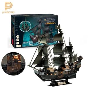 CUBICFUN 3D PUZZLE bateau pirate et voilier bateau Black Pearl très difficile 
