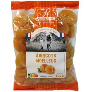 CACAHUÈTES FRUITS SECS Abricots moelleux - sachet 500g
