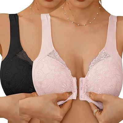 Lot De 2 Soutien Gorge Sans Armature Pour Femmes Push Up Anti