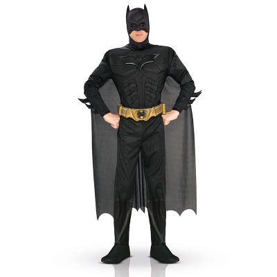 Masque Batman Dark Knight Unisexe Noir En Plastique - Déguisement Halloween, Cosplay, Fête Déguisée