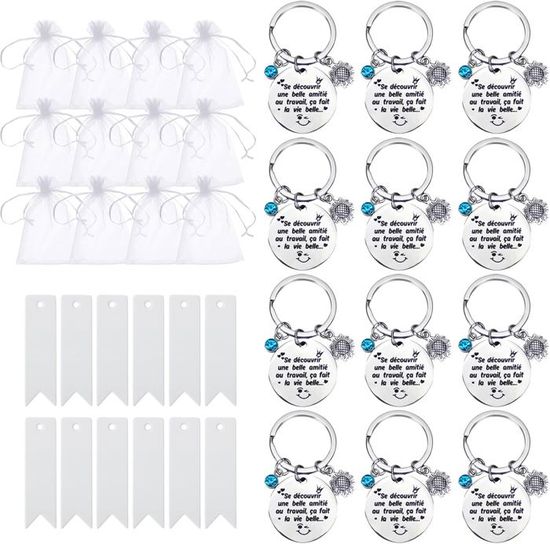 Lot De 40 Anneaux Porte-clés & Mousquetons - Acier Inox/Alliage Zinc, 3.2cm, Argenté | Bricolage, Organiser - 3