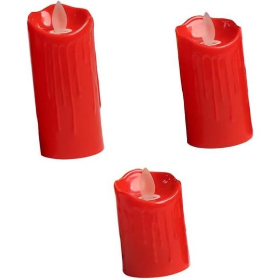 Bougie électronique Avec Croix Dorée - Durée 365 Jours - Étanche Et Résistante Au Vent - Pour Cimetière, église, Décoration Intérieure - 12