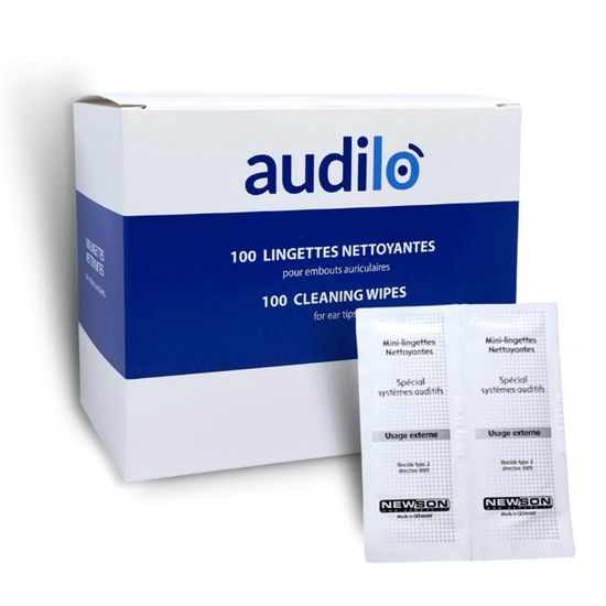 Lingettes Nettoyantes Pour Appareils Auditifs - 90 Pièces - Audinell - Neuf - Élimine Le Cérumen