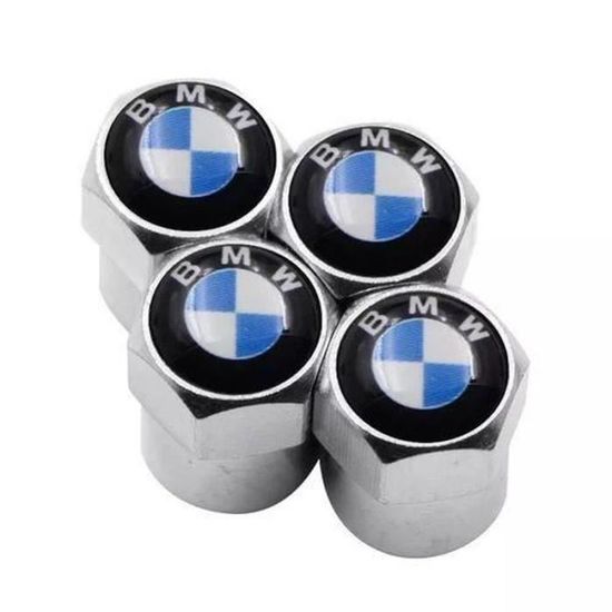 Bouchon de valve en métal logo BMW  Chrome