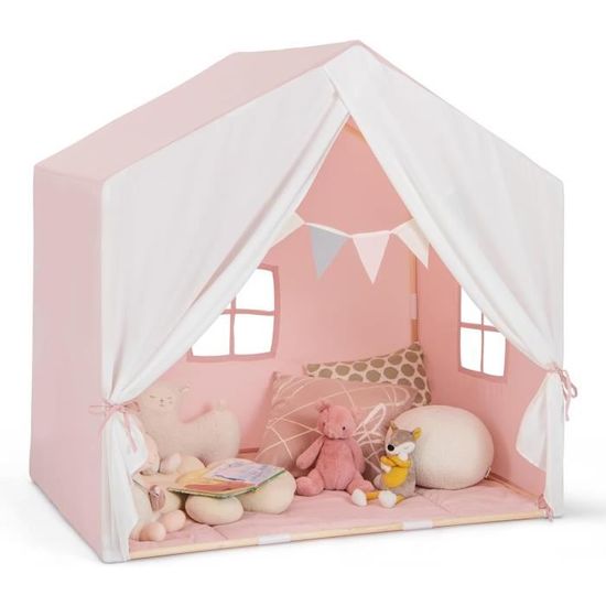 EJ.life Tente Playhouse Enfants jouer tente château intérieur extérieur