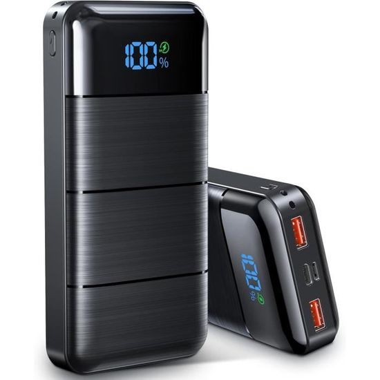 Batterie Externe, 22.5W Power Bank 30000Mah, Batterie Portable Powerbank Usb C Input & Output