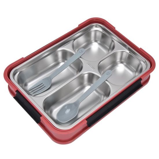 Lot De 4 Assiettes Compartimentées Adulte Incassables Pour Adultes Et