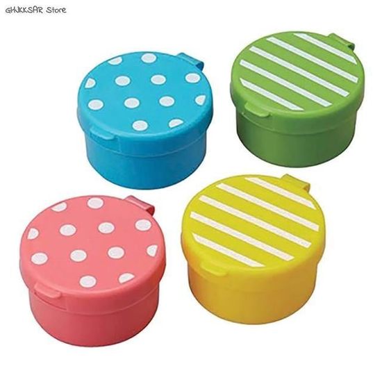 4 Mini-bouteilles De Condiments Rechargeables 25 Ml - Anti-fuites, Parfaites Pour Boîte à Lunch, Pique-nique Ou Voyage
