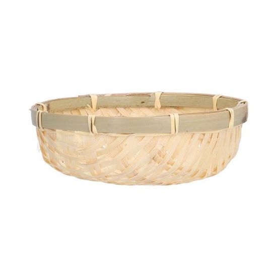 Panier à Fruits En Bambou Tressé - Anti-poussière & Anti-insectes - Idéal Pour Cuisine, Pique-nique Et Décoration Maison - 1