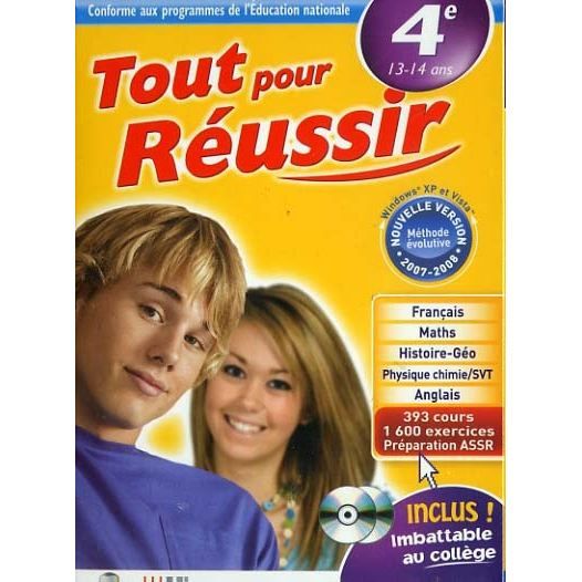 Tout pour Reussir : 4Eme / Logiciel PC Cd-Rom