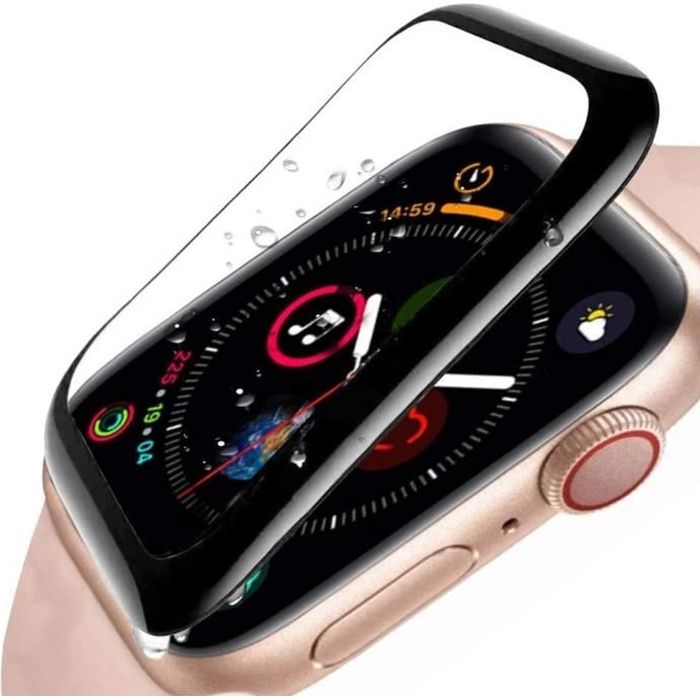 Verre trempe Apple Watch série 5 44mm protection intégrale 3D