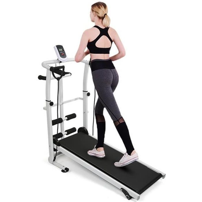 TAPIS DE COURSE À FAIBLE BRUIT PLIABLE MÉCANIQUE, TAPIS DE MARCHE 3 EN 1