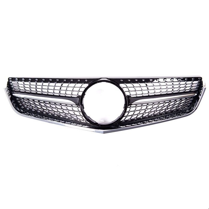 CALANDRE DIAMANT CHROME ET NOIR MERCEDES CLASSE E W207 COUPE PHASE 1 DE 05/2009 A 04/2013
