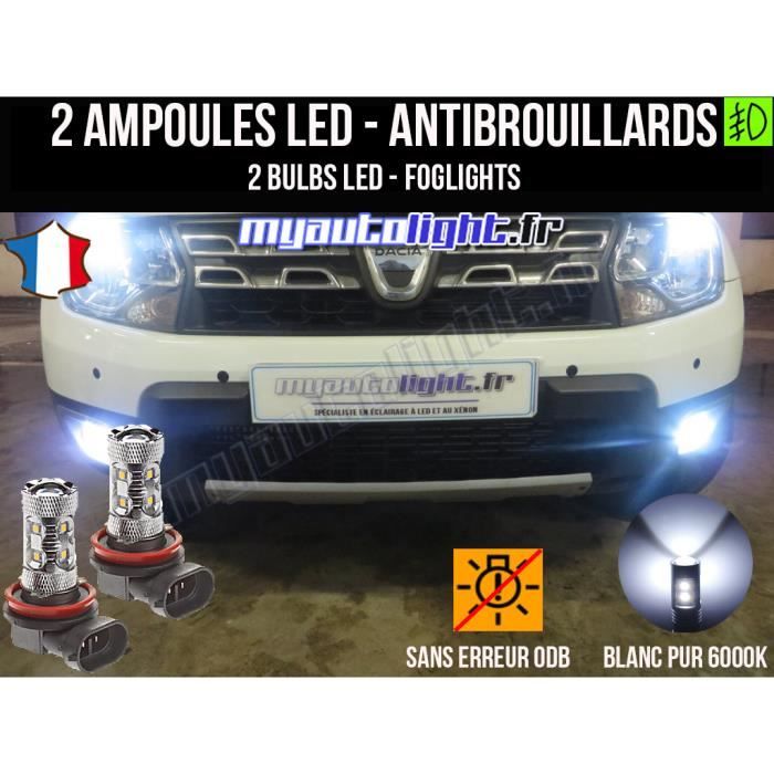 Ampoules Leds antibrouillards pour DACIA DUSTER