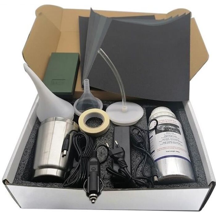 Kit réparation Phares feu voiture auto rénovation pro polissage rayure nettoyage