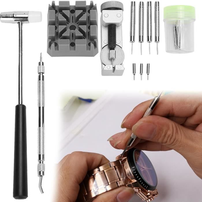 Kit de réparation de montre d'outil de réglage de bracelet de montre de remplacement de batterie de montre professionnelle -NIM