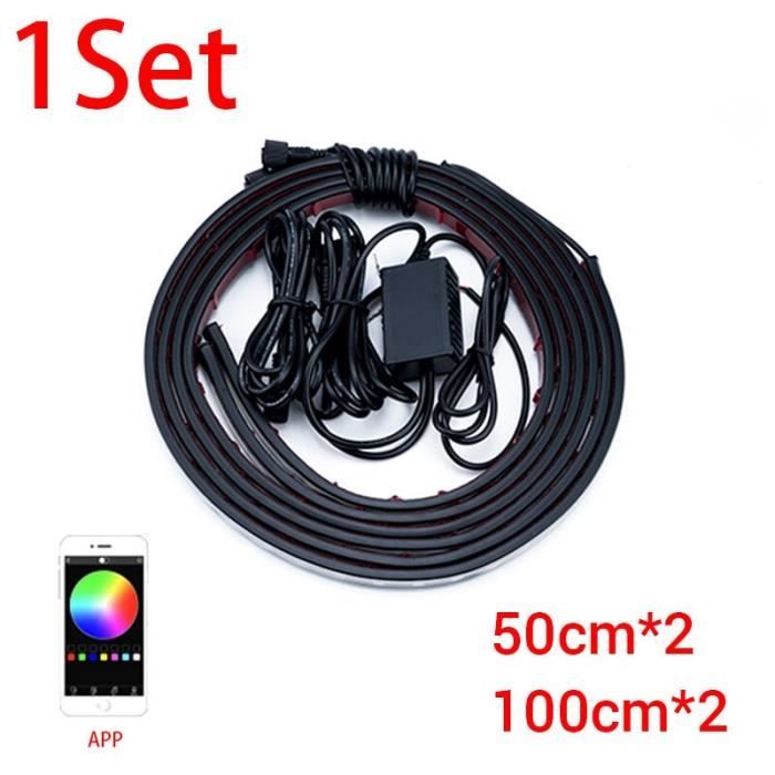 couleur une pour 4 typée Kit de Lumière Néon conduit pour Châssis de Voiture 12v, Éclairage Sous-Carrosserie,
