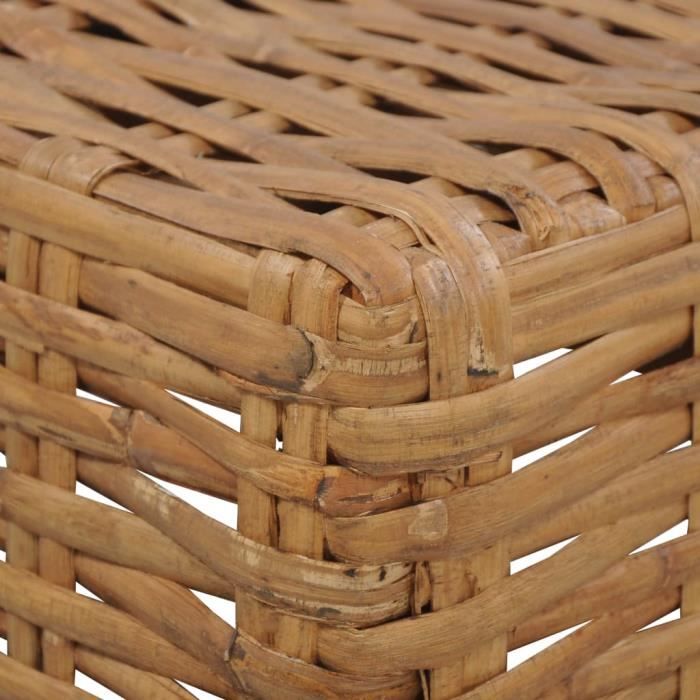 326737 - Design Furniture - Table basse Scandinave - Bout de canapé Table à thé 47x47x28 cm Rotin naturel