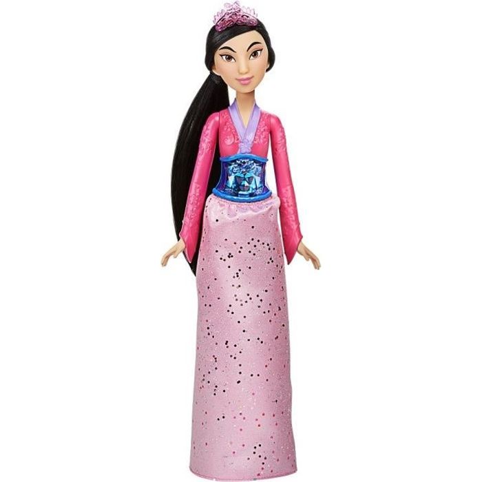 DISNEY PRINCESSES - Poussière d'étoiles - Poupée Mulan avec jupe et accessoires - jouet pour enfants - à partir de 3 ans