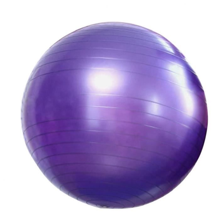 Yoga Fitness ballon d'exercice de stabilité Balle anti-éclatement pour Accouchement yoga Pilates Fitness Violet 65cm