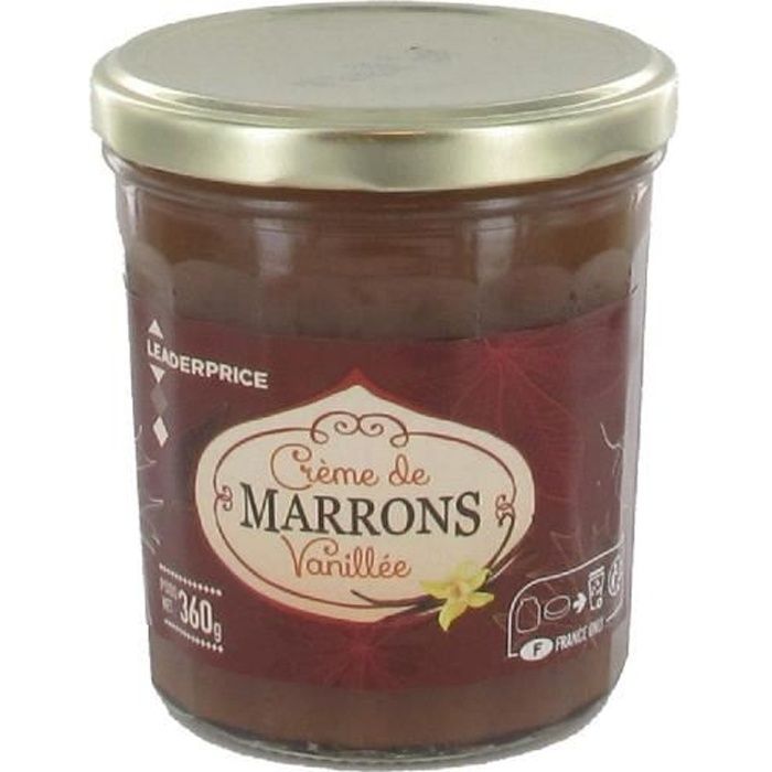 Crème de marrons vanillée - 360g