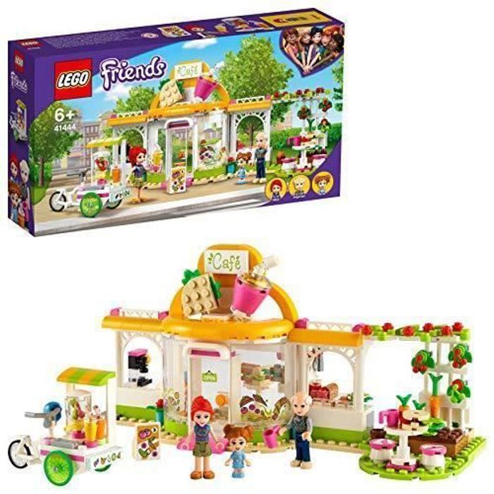 LEGO Friends 41444 Le café biologique de Heartlake City incluant un potager, jeu créatif sur le thème de l’environnement LEGO
