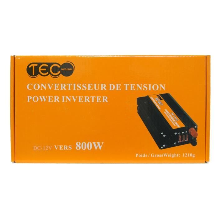 CONVERTISSEUR 800W 12V