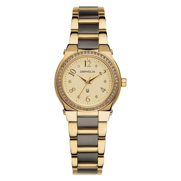 ORPHELIA - Montre Femmes - Quartz - Analogique - Bracelet en Céramique - Multicolore - 153-3711-24