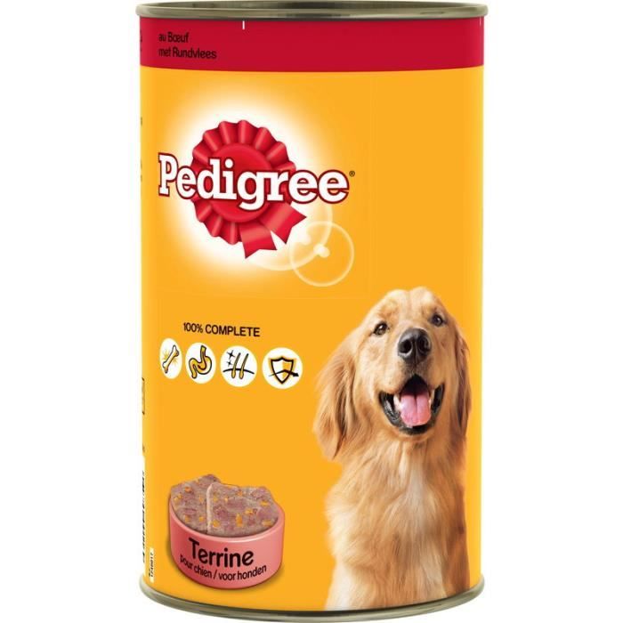 PEDIGREE -Pâté au bœuf pour chien adulte - Pour les chiens - 1,25kg