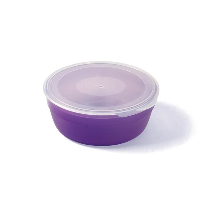 PLASTOREX boîte de conservation micro-ondable 35 cl Polypropylène violet