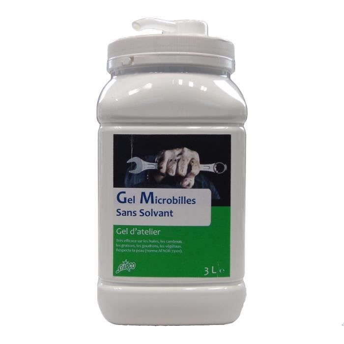 Savon Gel microbilles sans solvant - pot de 3 kg pompe intégrée - Starco