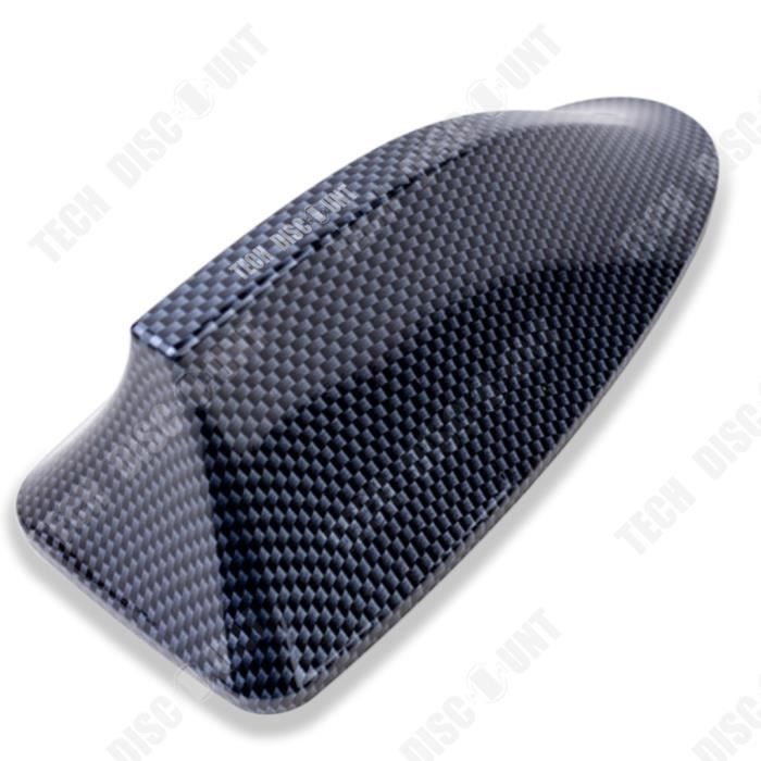 TD® Antenne de requin de toit antenne décorative d'antenne d'autoradio d'ondulation d'eau de Fiber de carbone avec le Signal de FM