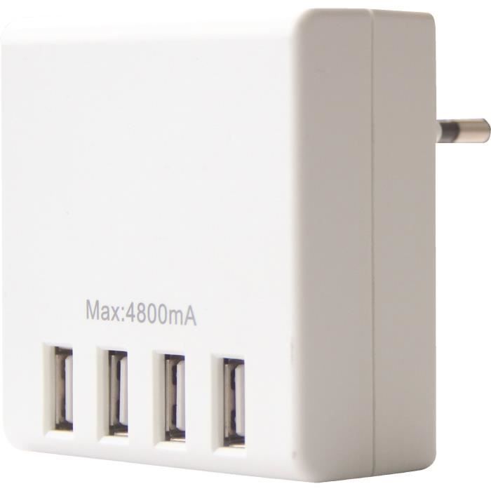 VOLTMAN Chargeur mural + 4 Ports USB