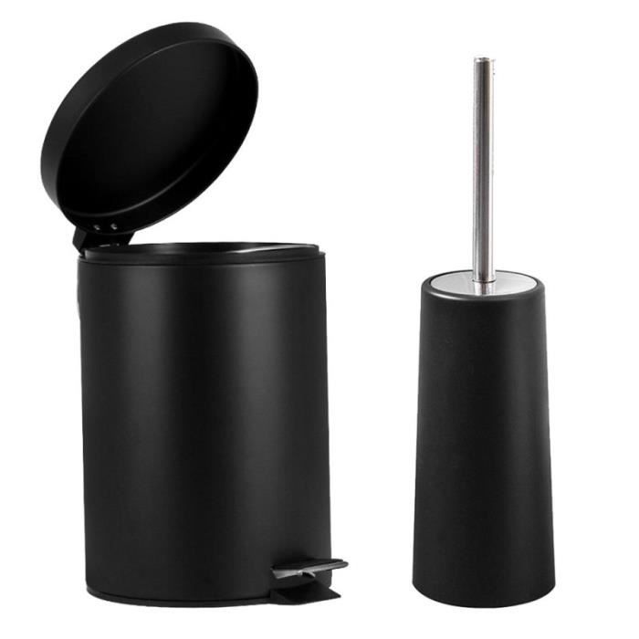 Poubelle à pédale 1PC poubelle 7L cylindrique pour la maison publique de l'hôtel POUBELLE DE BORD