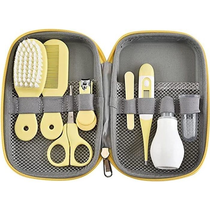 Trousse de Soin Bébé,XJYDNCG 8 pièces Professionnel Kit de toilettage