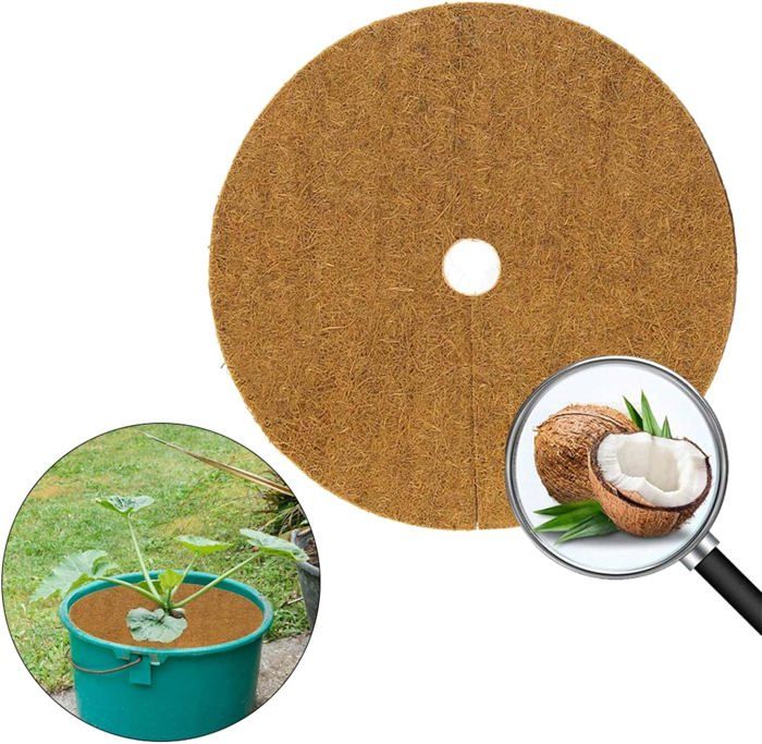 Lot De 10 Tapis De Protection Pour Arbre De 80 Cm De Large En Tissu Non