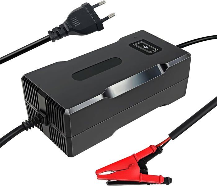 Chargeur De Batterie 12V 6A Portable - Charge Rapide Pour Voiture, Moto, SUV, Camion - Sécurisé Pour Batteries Plomb