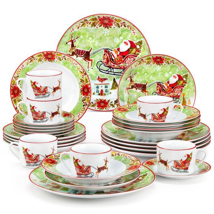 Vaisselle De Noël Pour Enfants - 6 Cuillères à Dessert à Thème Noël Avec Emballage Cadeau - 2