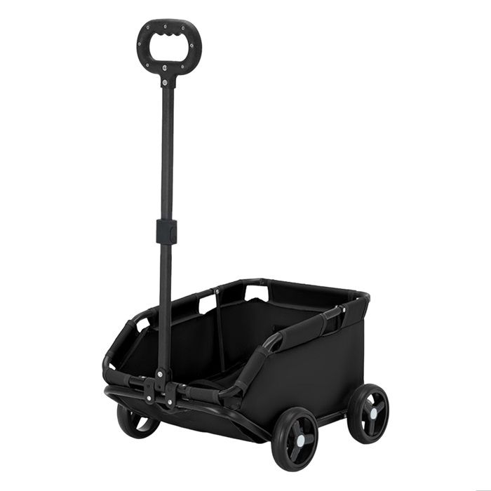 Meilleurs prix pour Poussette buggy pliable animaux - CREMLANK -  Chariot pliante chien chat  - 51x35x23cm - Métal,tissu - NOIR