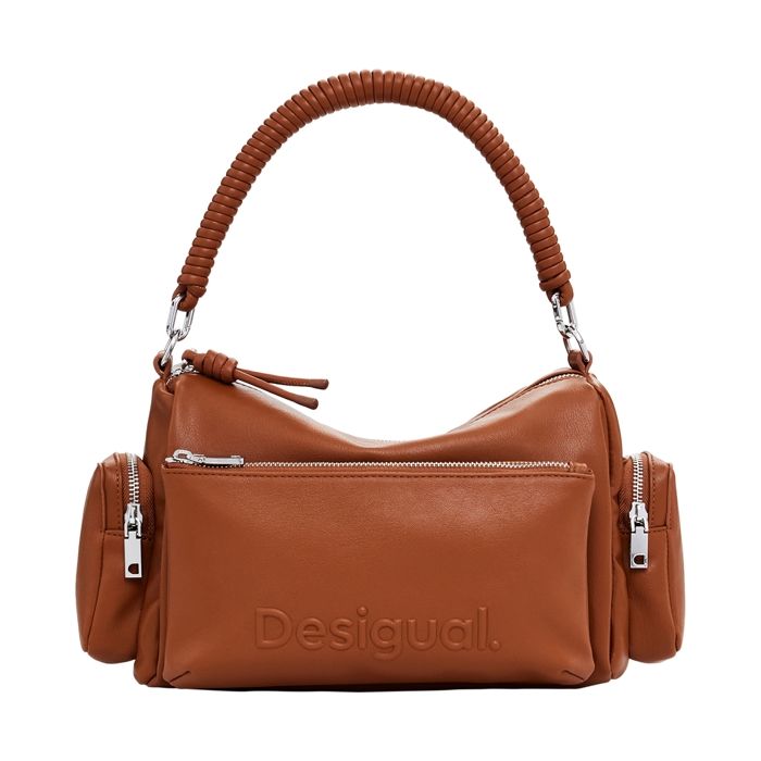 Desigual Sac à épaule marron pour femme Habana Hand Bag Camel