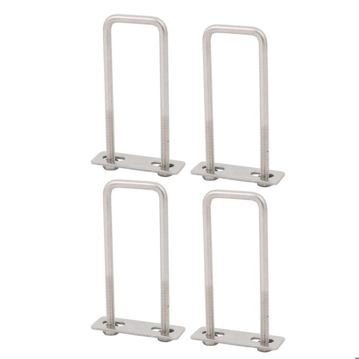 3 Ensembles De Carrés U-Boulons Uxcell - Dimensions 51mm X 120mm, Filetage M6, Neufs Pour Fixation Robuste