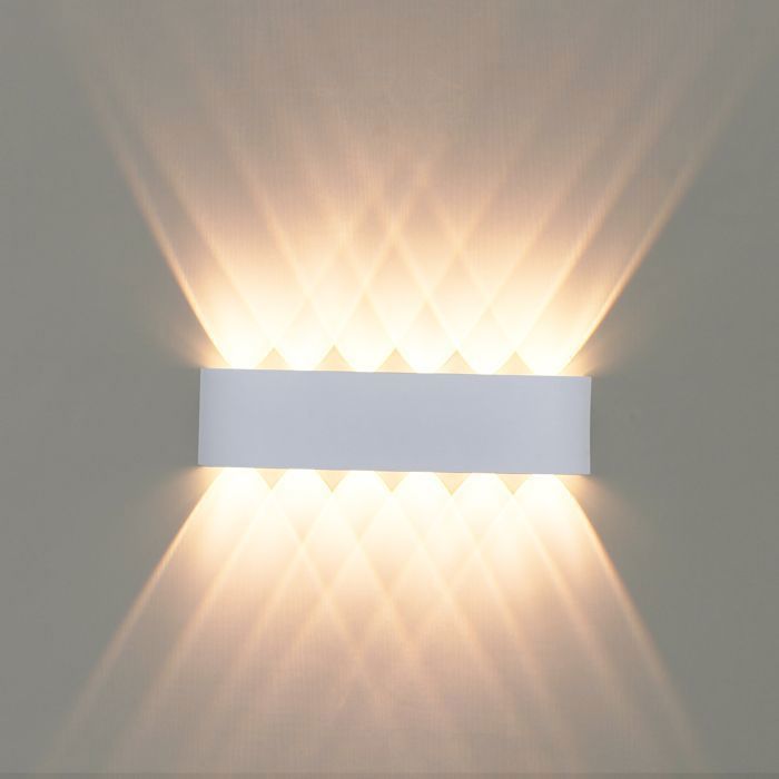 STOEX Applique Murale 12W LED Lampe Ampoule en Alu Lumiere Blanche Chaude pour Porche Couloir Hotel