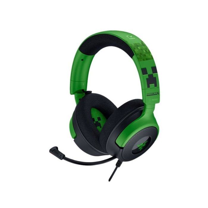 Razer Kraken V4 X Minecraft Edition Auriculares Gaming USB Verdes
